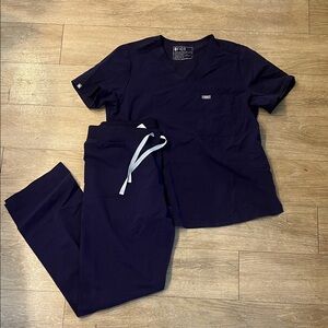 Figs Dark Purple scrubs